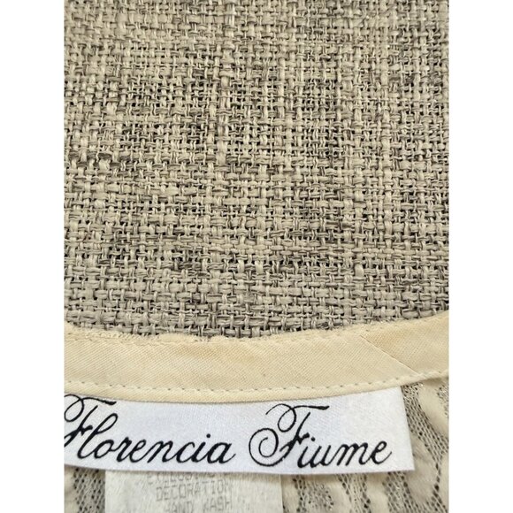 Vtg 90s Lace Romantic Dress Sz L Button Front Tie Back Victorian Fairy Whimsical - Picture 10 of 16